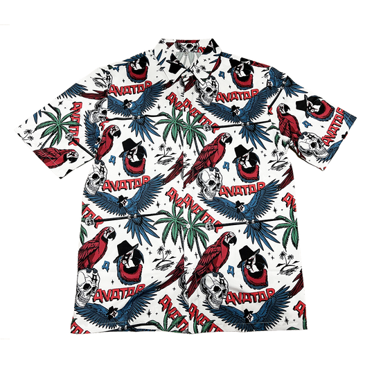 camisa hawaiana loro