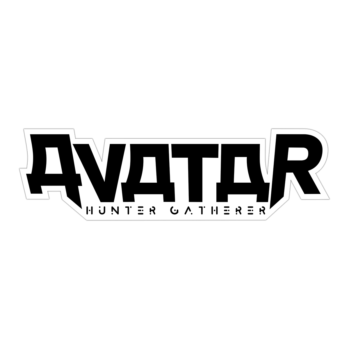 Black Hunter Gatherer Sticker Avatar Merch USA