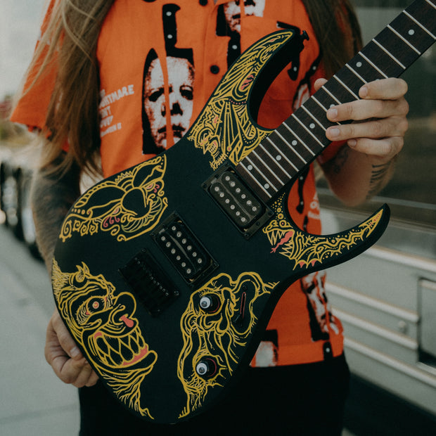 Autographed Ibanez Guitar Includes Customized drawing by Tim