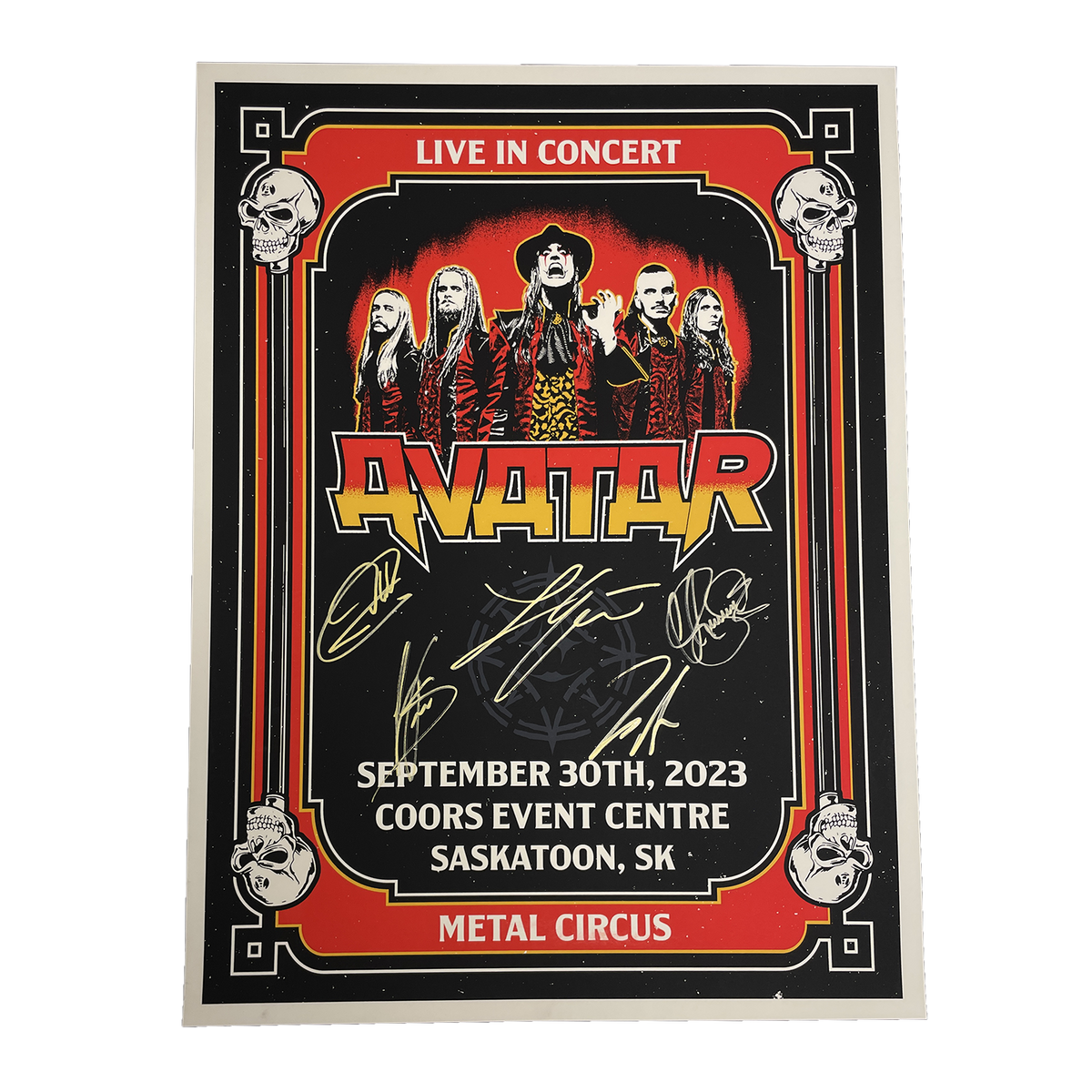 Metal Circus Tour Poster [Autographed] – Avatar Merch USA