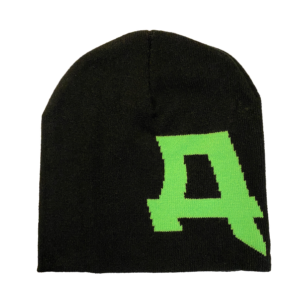 Green A Knit Beanie